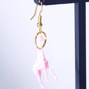 Cute Mini Giraffe Fashion Earrings Golden hoop New